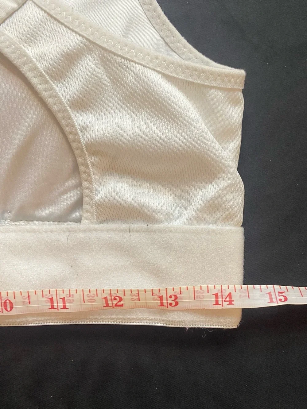 Front-Zip White Sports Bra with Crossback Straps